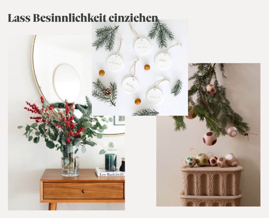 Auf diesem Bild siehst du eine Collage aus verschiedenen Weihnachts DIY.