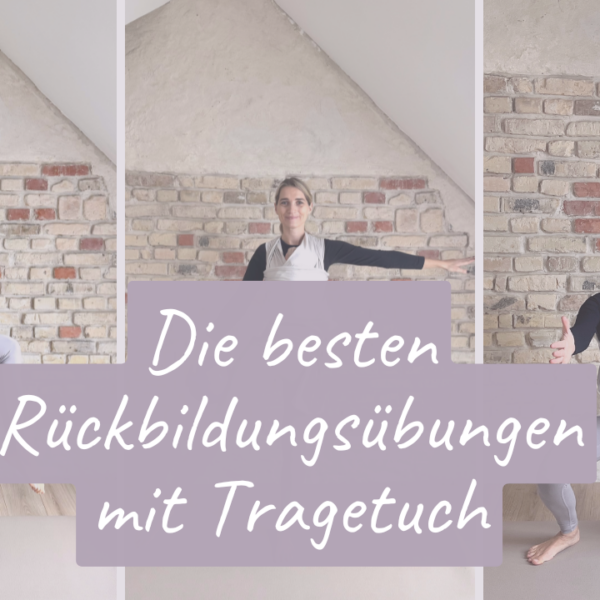 Rückbildungsübung mit Baby im Tragetuch